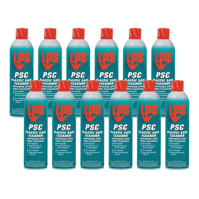 LPS PSC Plastic Safe Aerosol Cleaner, 18 Oz Can, Case Of 12 4620 Household Cleaning Supplies