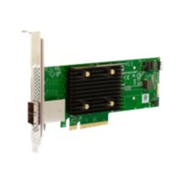 Broadcom HBA 9500-8e Tri-Mode - Storage controller - 8 Channel - SATA 6Gb/s / SAS 12Gb/s / PCIe 4.0 (NVMe) - PCIe 4.0 x8 MPN:05-50075-01