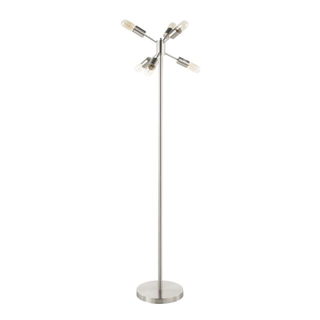 Lumisource Spark Contemporary Floor Lamp, Brushed Stainless Steel MPN:L-SPRKFL SS