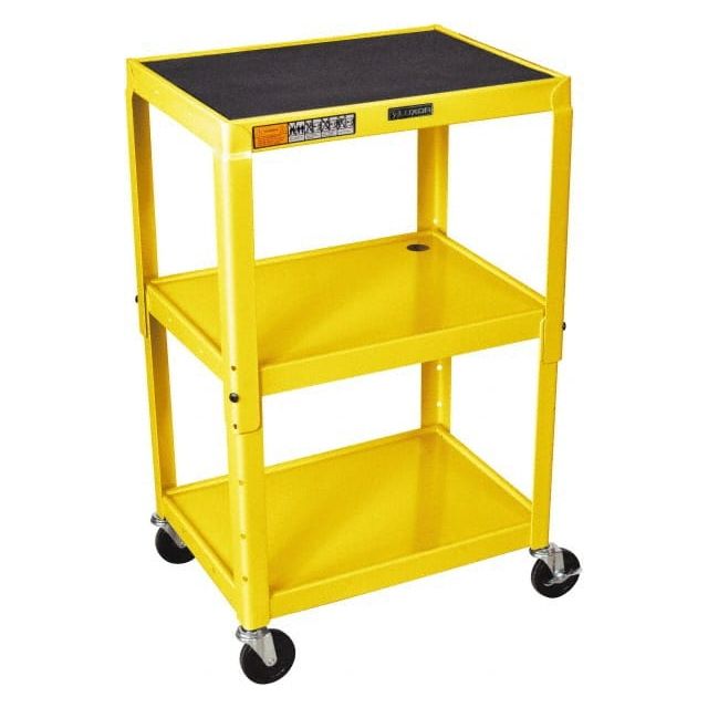 Standard Utility Cart: Steel, Yellow MPN:AVJ42-YW