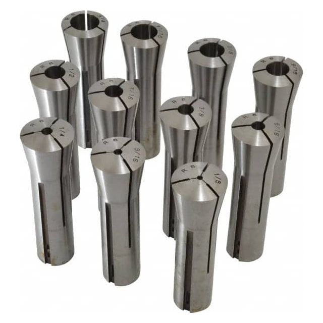 Collet Set: 11 Pc, 1/8 to 3/4