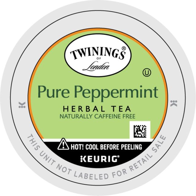 Twinings of London Pure Peppermint Tea Single-Serve K-Cup Pods, 0.11 Oz, Box Of 24 (Min Order Qty 4) MPN:08760