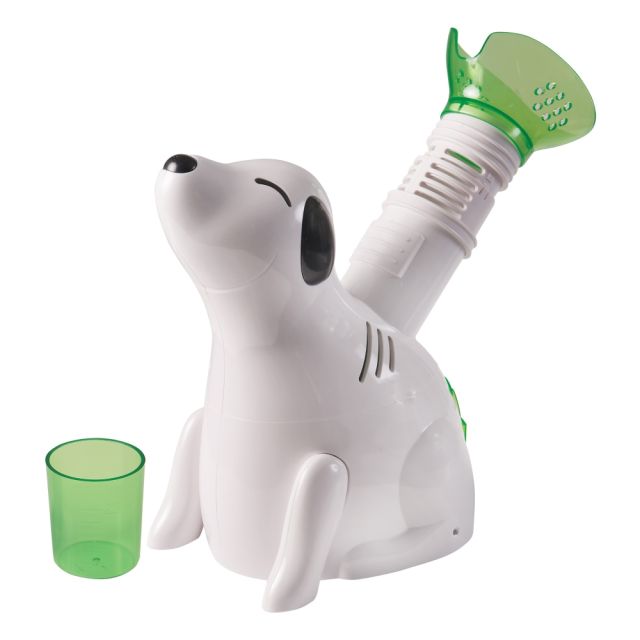 HealthSmart Kids Personal Steam Inhaler Vaporizer, Digger Dog, 4 1/2inH x 9 3/4inW x 10inD, White MPN:40-751-000