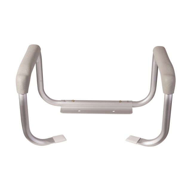 DMI Toilet Safety Arm Support, White/Silver (Min Order Qty 2) MPN:802-1810-9601