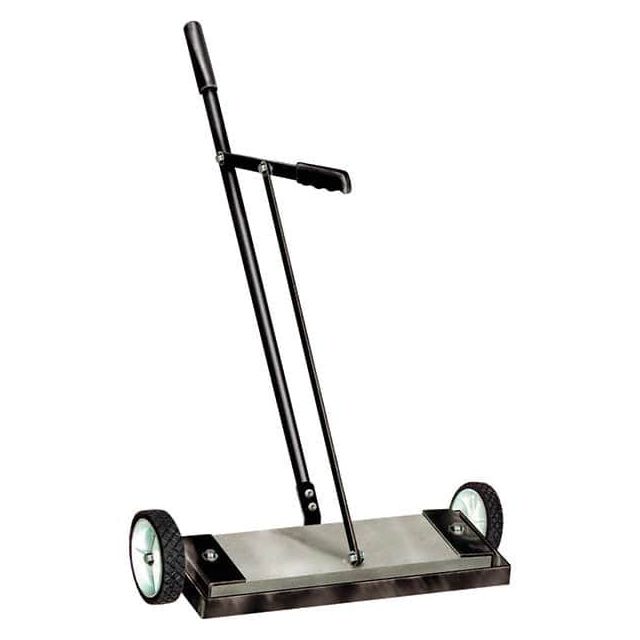 Magnetic Sweepers, Sweeping Width: 14in , Wheeled Attached: Yes , Clearance: 1.75 in , Handle Length: 42in , Wheel Diameter: 6in  MPN:IS1400