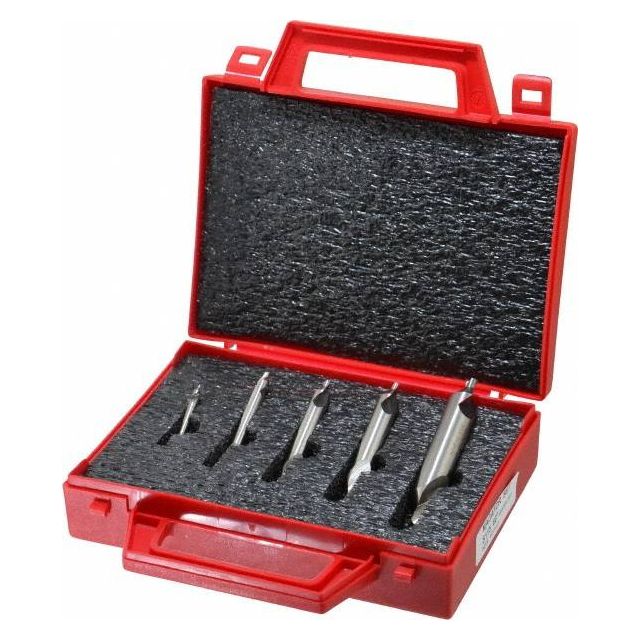 5 Pc #1 to #5 High Speed Steel Combo Drill & Countersink Set MPN:81115000000