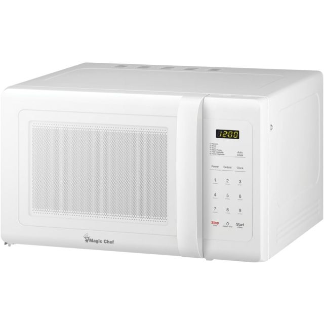 Magic Chef MCD993W .9 Cubic-ft Countertop Microwave (White) - Single - 0.9 ft  Capacity - Microwave - 10 Power Levels - 900 W Microwave Power - Countertop - White MPN:MCD993W
