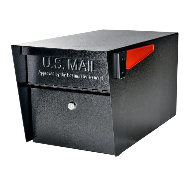 Mail Boss Mail Manager Latitude Street Safe, 11-1/4inH x 10-3/4inW x 21inD, Black MPN:7536