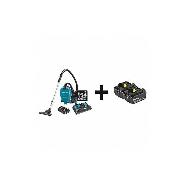 Cordless Vacuum 18.0V Battery Included MPN:XCV09PT + BL1850B-2