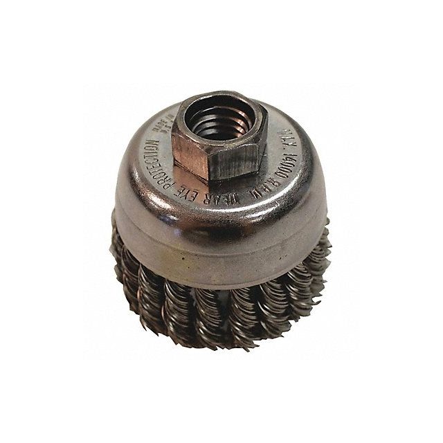Cup Brush Knotted Wire 1/64 Brush Dia MPN:A-98429