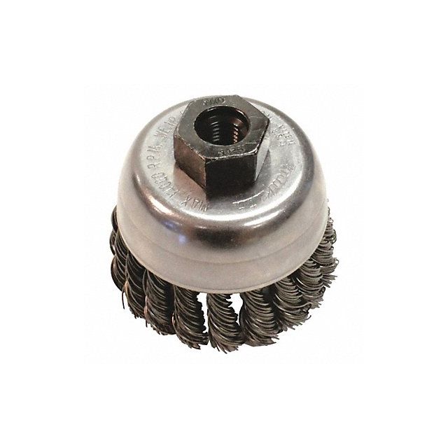 Cup Brush Knotted Wire 1/64 Brush Dia MPN:A-98441