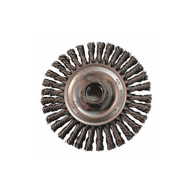 Wire Wheel Brush Twisted Arbor Hole MPN:A-98485