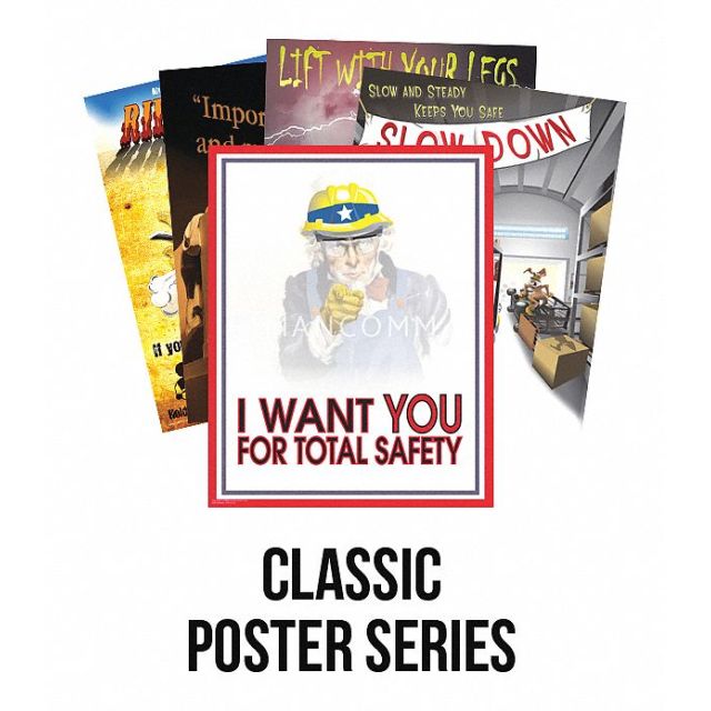 Safety Poster 21 in x 27 in Paper PK12 MPN:31P-PKG-01