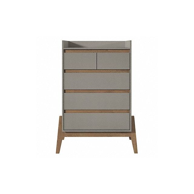 Tall Dresser 5 Drawers Grey 48.23 MPN:350845