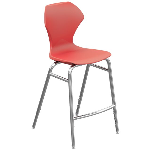 Marco Group Apex Apex Series Adjustable Stool, Red/Chrome MPN:38201-28CR-ARD