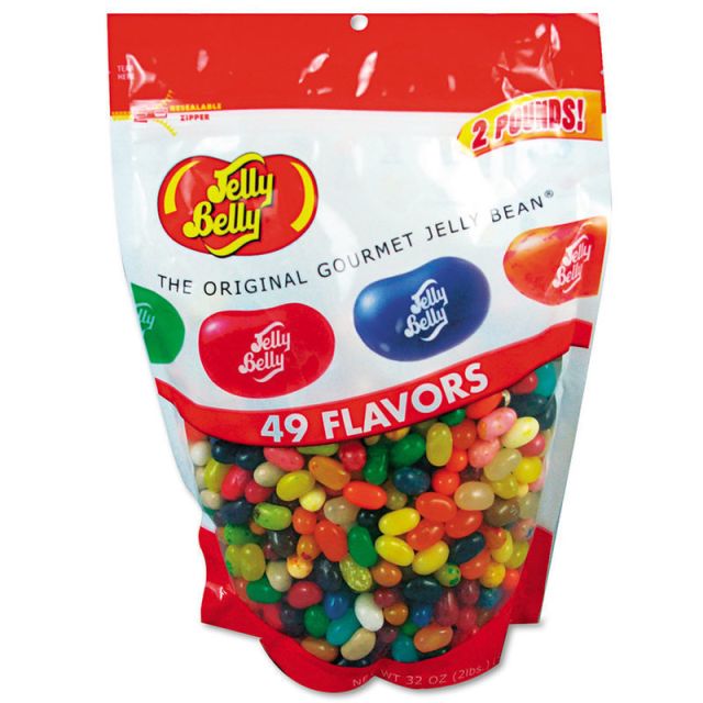 Jelly Belly Jelly Beans Stand-Up Bag, 32 Oz. Bag (Min Order Qty 3) MPN:98475