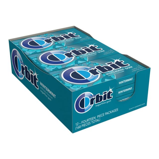 Orbit Sugar Free Gum, Wintermint, 14 Stick, Box Of 12 (Min Order Qty 3) MPN:WMW21488-BX