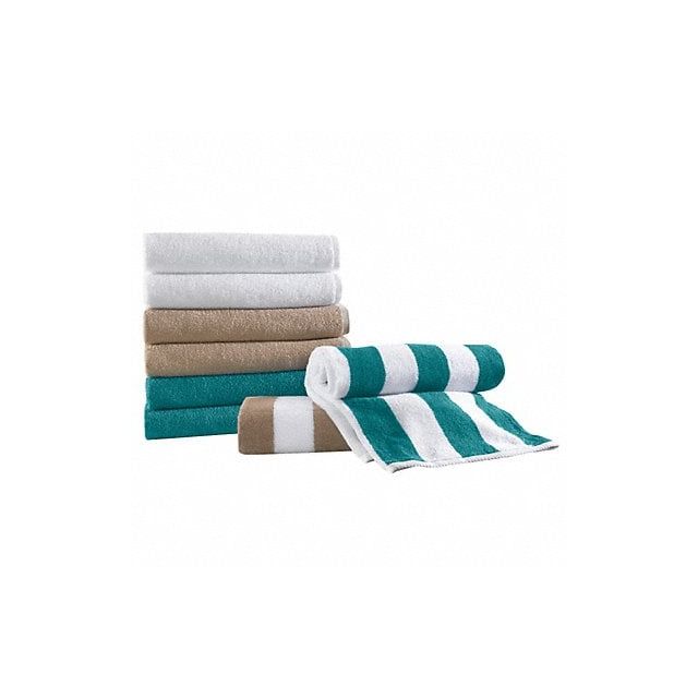 H3911 Pool Towel Dark Linen/White Stripe PK12 MPN:7132558