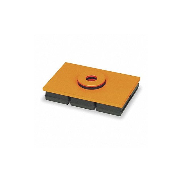 Vibration Iso Pad 8x8x3/4 In w/Hole MPN:MBSW8X8