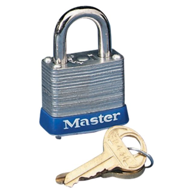 Master Lock Laminated Padlock, Steel, Silver (Min Order Qty 5) MPN:3D