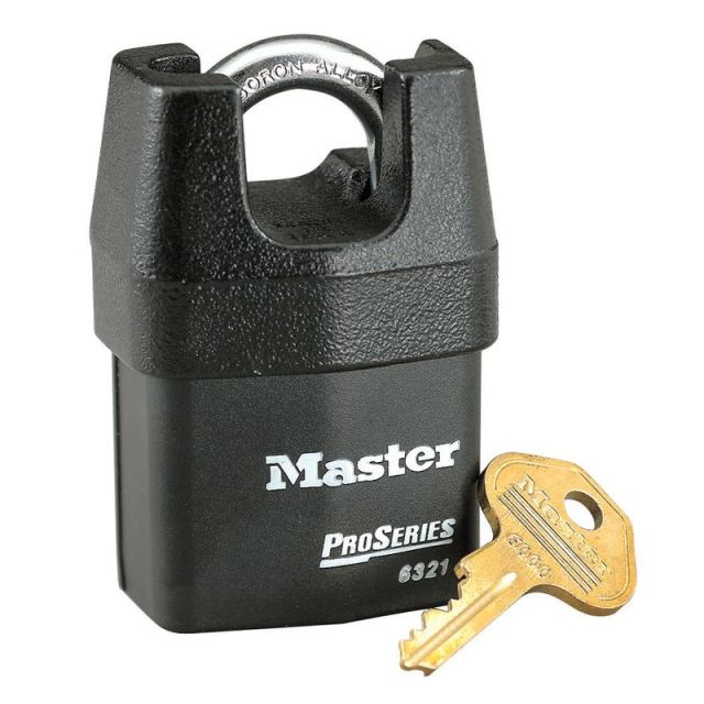 Master Lock Pro Series Boron Alloy High Security Key Padlock, 7/8in x 3/4in (Min Order Qty 2) MPN:6321
