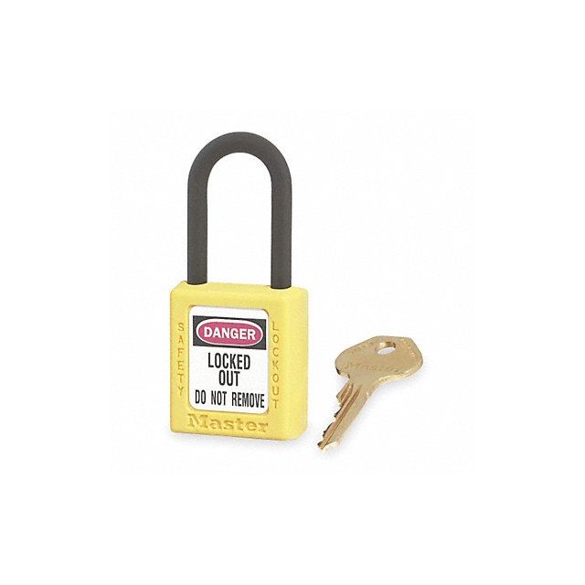 D1942 Lockout Padlock KD Yellow 1-3/4 H MPN:406YLW