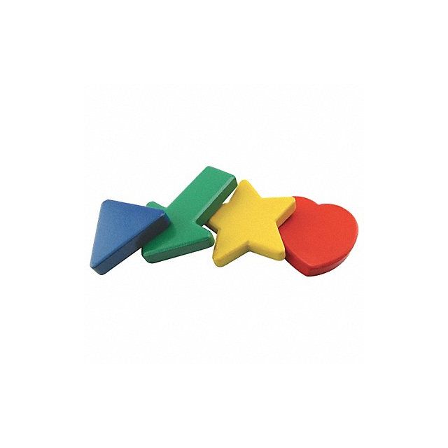 Magnetic Shapes Red Blue Green Yllow PK4 MPN:390