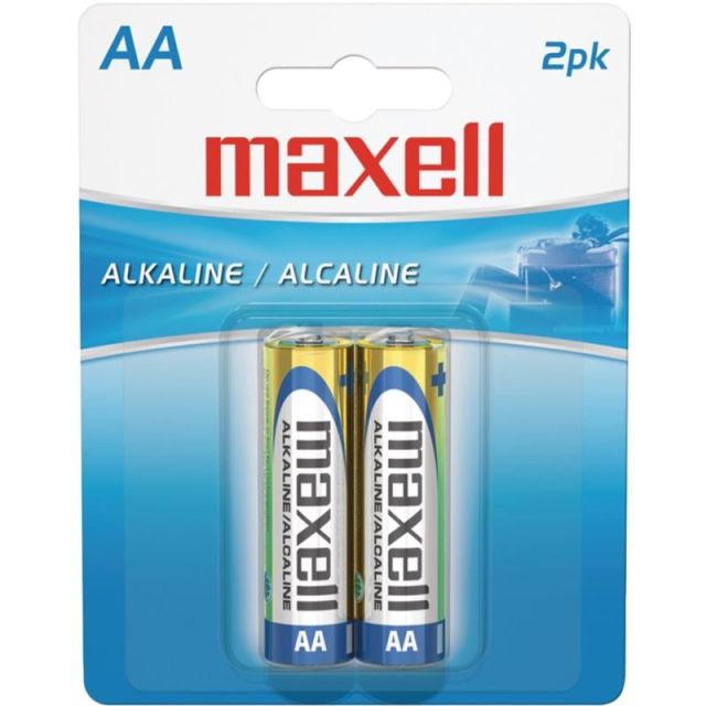Maxell General Purpose Battery - For Multipurpose - AA - 2 Pack (Min Order Qty 13) MPN:723407 - LR62BP