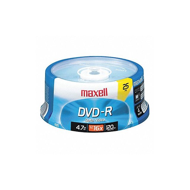 DVD-RDiscs 4.7GB 16x Spindle 25 PK25 MPN:638010