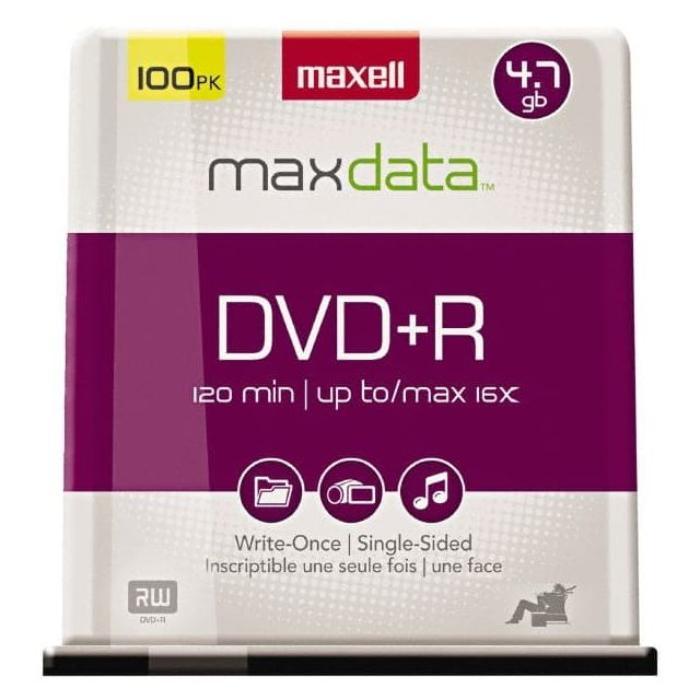 DVD+R Disc: Silver MAX639016 General Office Supplies
