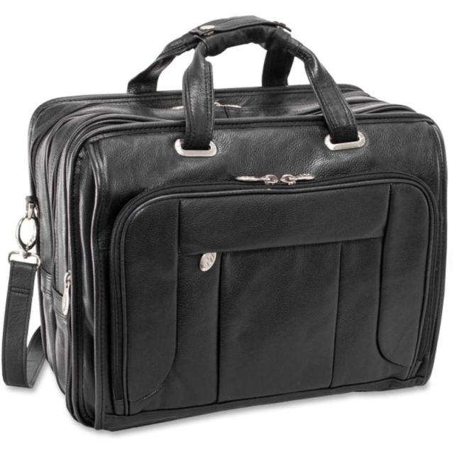 McKleinUSA West Town S Series Checkpoint-Friendly Wheeled Laptop Case, 17in x 9.5in x 13in, Black MPN:15705