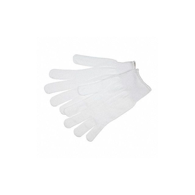 Knit Gloves Nylon S White PK12 MPN:9633SM