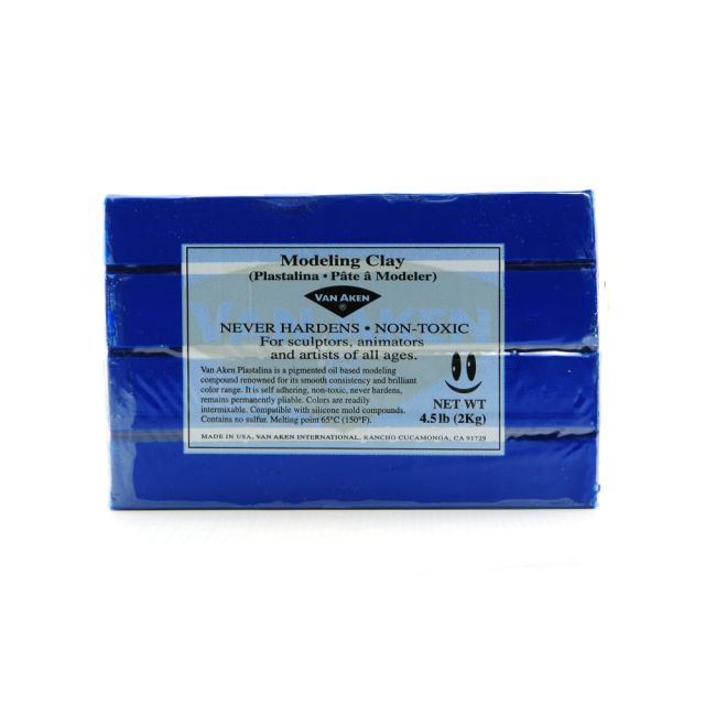 Van Aken Plastalina Modeling Clay, 4 1/2 Lb, Ultra Blue (Min Order Qty 3) MPN:10506