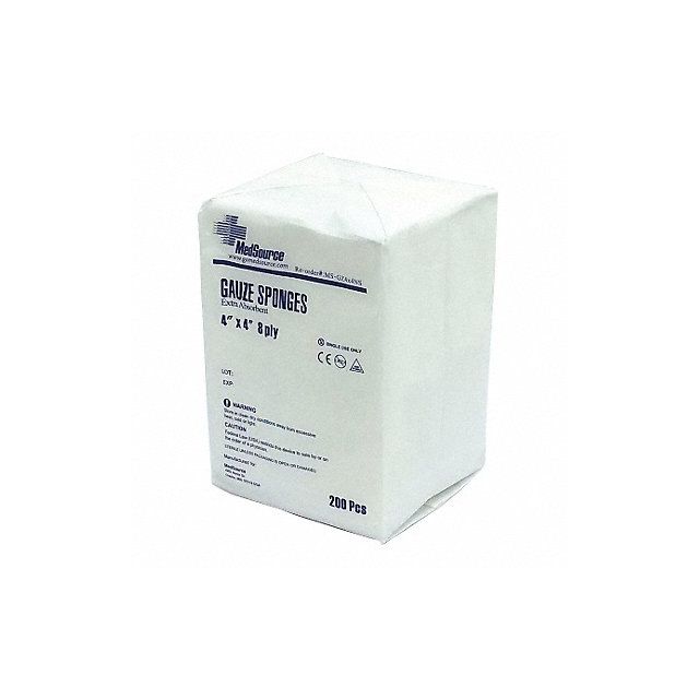 Gauze Pad Non-Sterile Cotton Whte PK4000 MPN:MS-GZ4X4NS