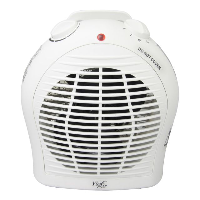 Vie Air 1500-Watt Fan Heater, 4-1/4inH x 9inW x 9-3/4inD, White (Min Order Qty 2) MPN:995100344M