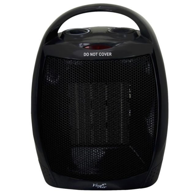 Vie Air 1500W Portable Ceramic Heater, 5-3/4inH x 7inW x 10inD, Black (Min Order Qty 2) MPN:995100347M