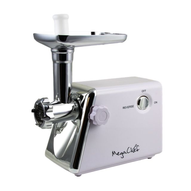 MegaChef 1200 W Ultra Powerful Automatic Meat Grinder, White MPN:99596263M