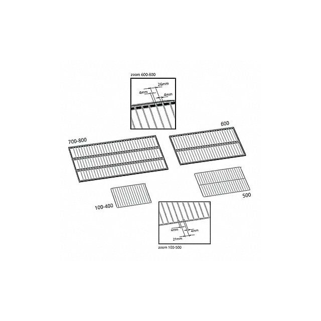 Grid Shelf 400 Model Size MPN:E20164