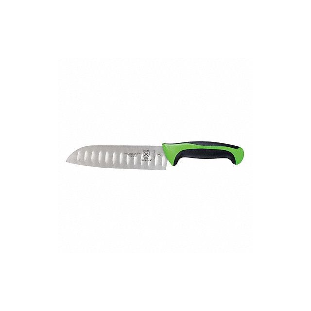 Santoku Knife Granton Edge 7 in Green MPN:M22707GR