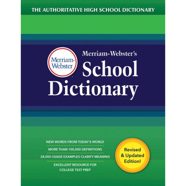Merriam-Webster School Dictionary (Min Order Qty 2) MPN:MW-7418