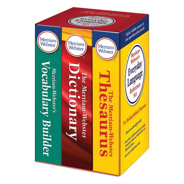 Merriam-Websters Everyday Language Reference Set (Min Order Qty 2) MPN:MW-8750