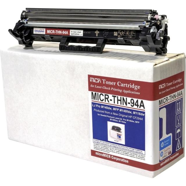 microMICR Remanufactured MICR Laser Toner Cartridge - Alternative for HP CF294A - Black - 1 Each - 1200 Pages MPN:MICRTHN94A