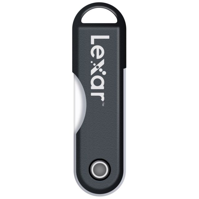 Lexar JumpDrive TwistTurn USB 2.0 Flash Drive, 128GB, Black (Min Order Qty 2) LJDTT128ABNL