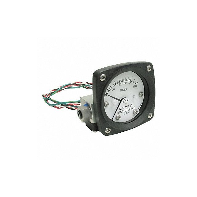 Differential Pressure Gauge and Switch MPN:120AA-00-O-AA-100P