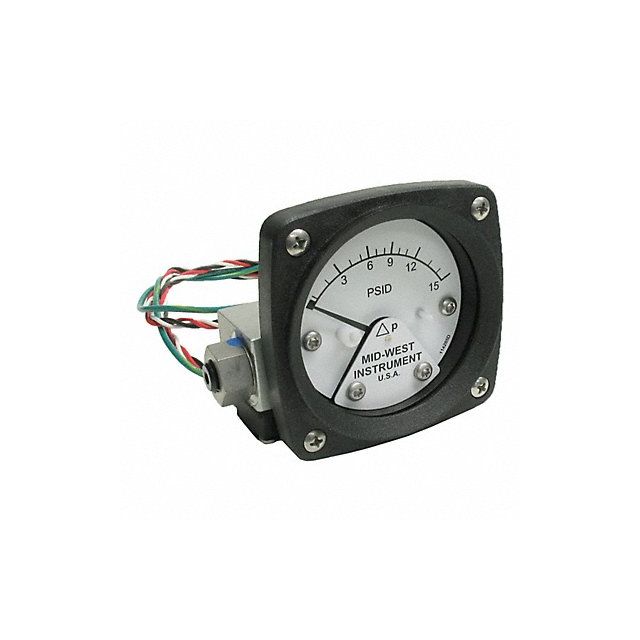 Differential Pressure Gauge and Switch MPN:120AA-00-O-AA-15P
