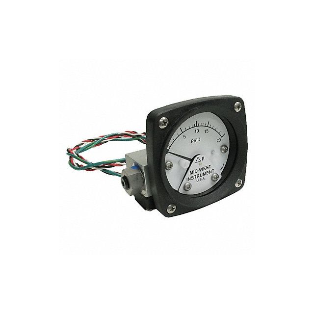 Differential Pressure Gauge and Switch MPN:120AA-00-O-AA-20P