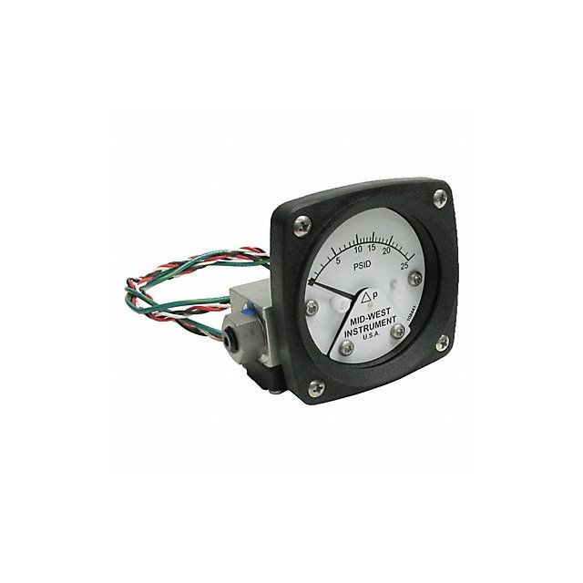 Differential Pressure Gauge and Switch MPN:120AA-00-O-AA-25P