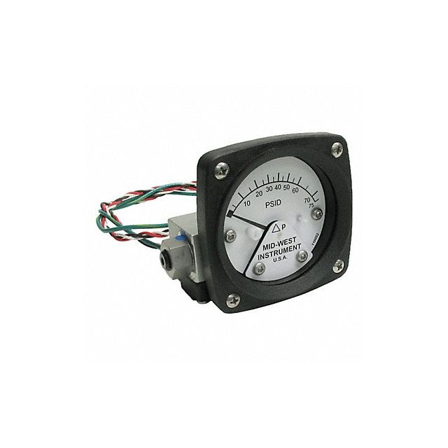 Differential Pressure Gauge and Switch MPN:120AA-00-O-AA-75P