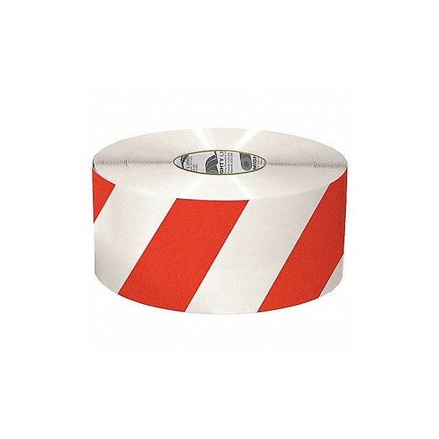 Floor Tape Red/White 6 inx100 ft Roll MPN:6RWCHVRED