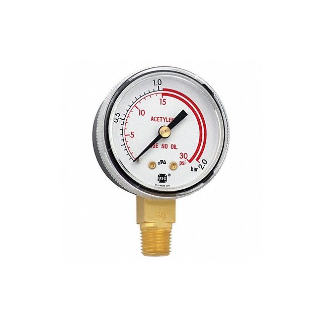 K4563 Pressure Gauge 0 to 30 psi 0 to 2 Bar 2 MPN:GA134-03